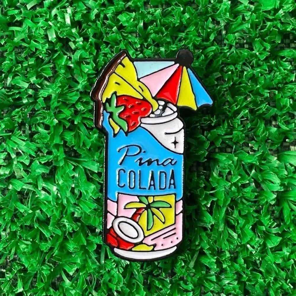 Piña Colada Enamel Pin/ Brooch